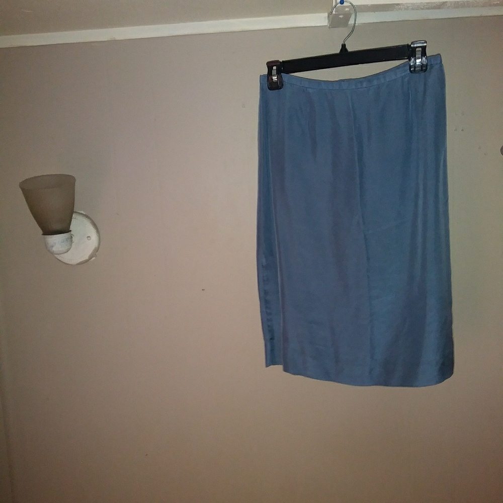 Sky blue pencil skirt